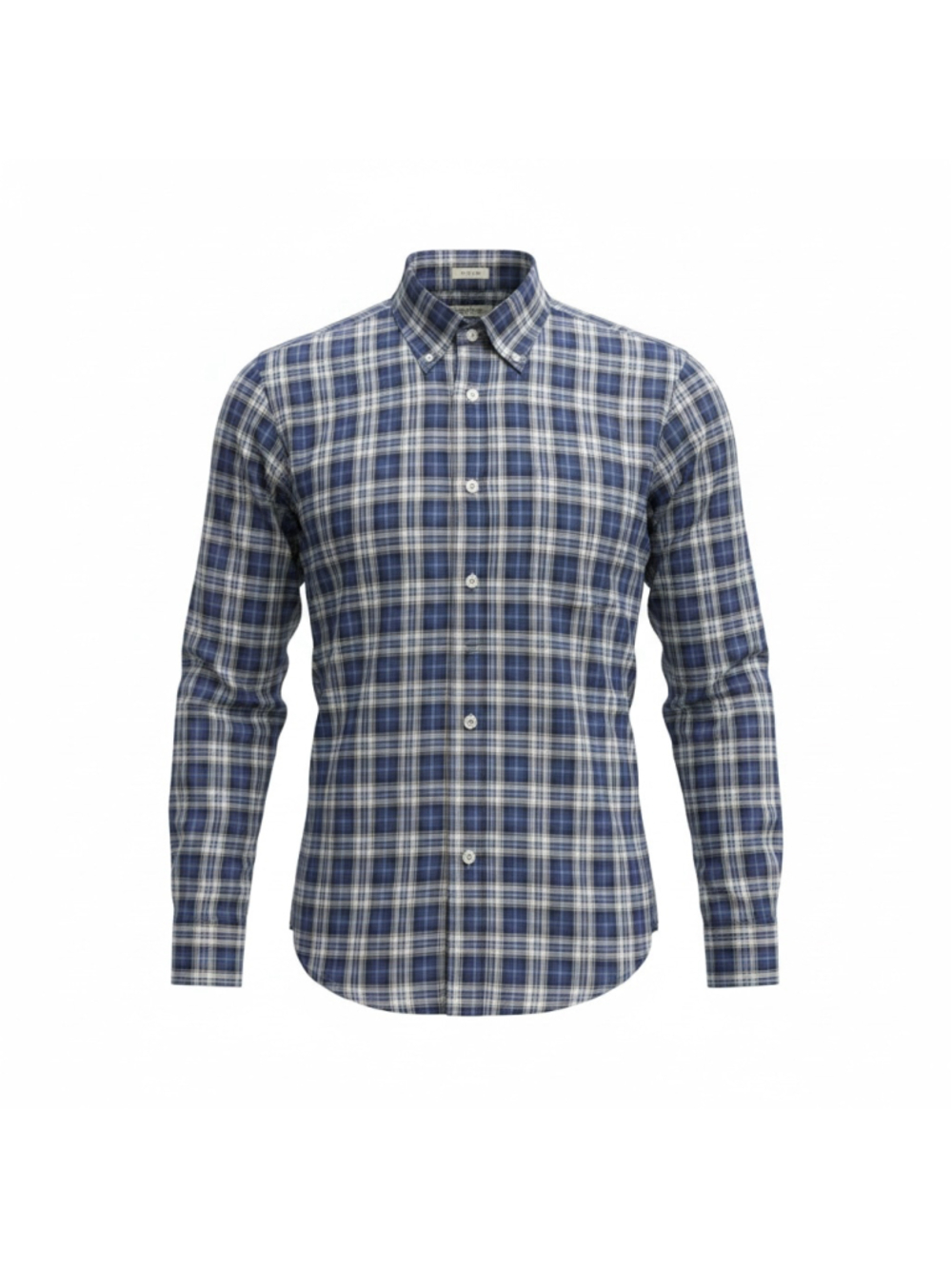 Men's Peter Millar Casual Button Down Shirt XXL Blue Plaid - Picture 2 of 4